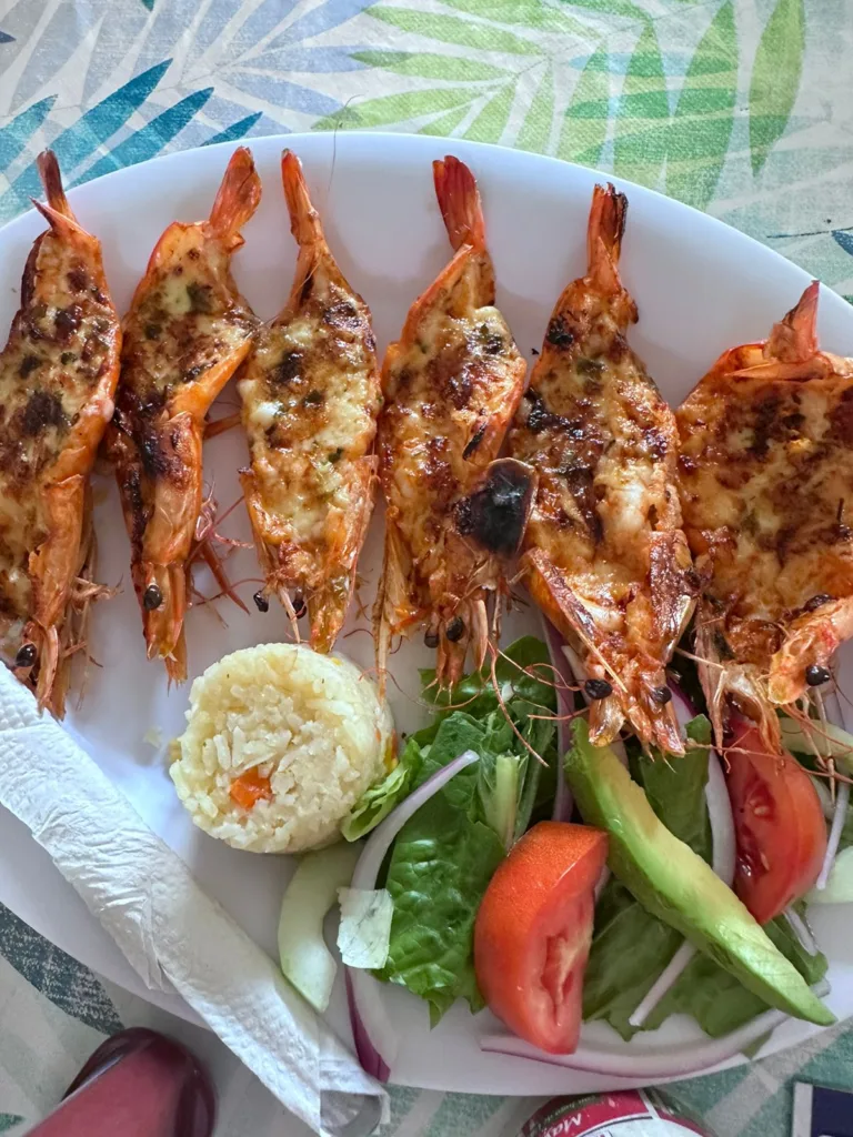 Ricos mariscos durante mis vacaciones en Mazatlán